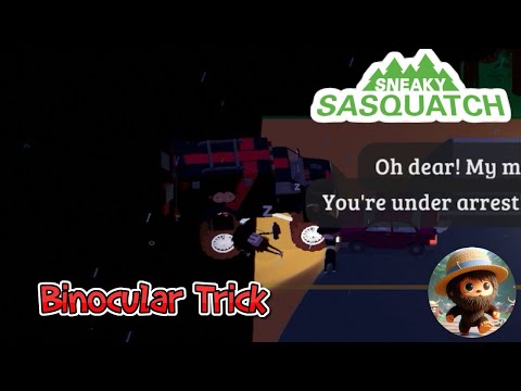 Sneaky Sasquatch - Binocular Trick | No car can hit your