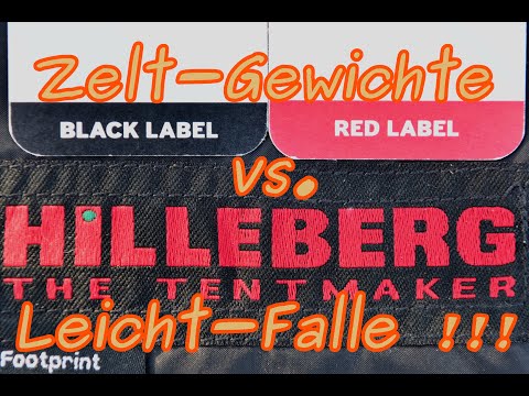 Ratgeber Zelte vs. Gewichte am Beispiel Hilleberg Black Label vs Red Label