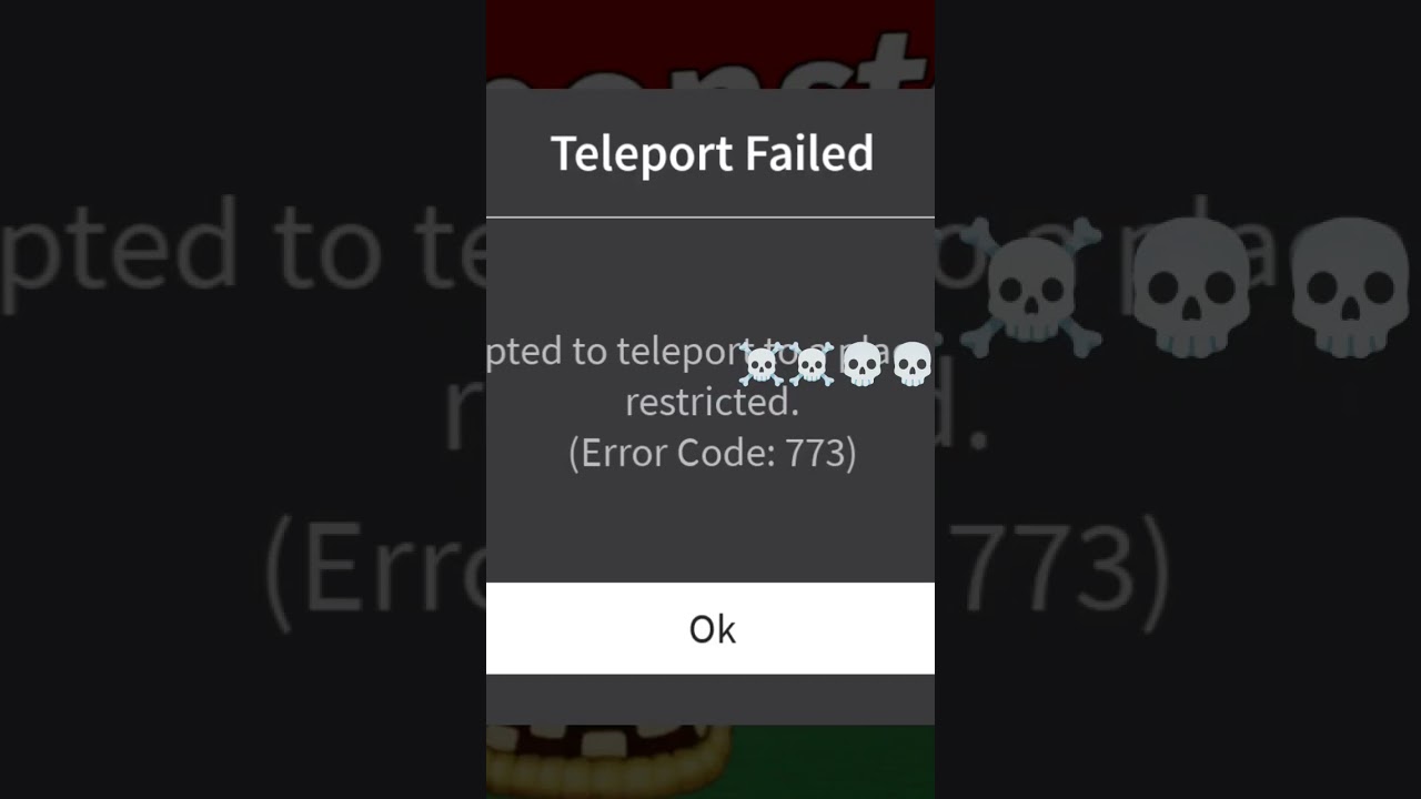 teleport failed