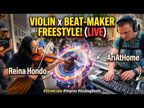 She Rips This Live! Violinist Freestyles Over Beats (AriAtHome)