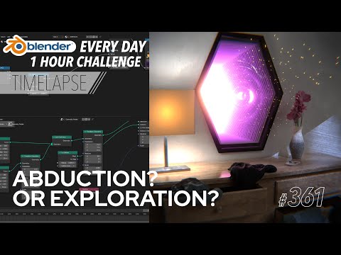 Making Infinity Mirror VFX with Geometry Nodes - Blender Every Day #361