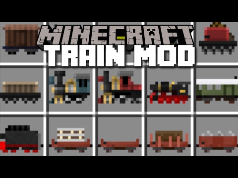 Minecraft TRAIN MOD / BUILD YOUR OWN TRAINCRAFT AND RIDE THEM!! Minecraft