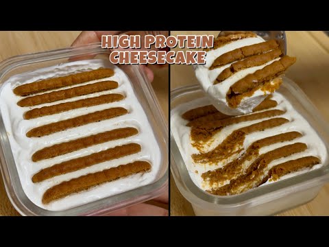 2 ingredient Viral Japanese Yoghurt Cheesecake - High protein cheesecake recipe