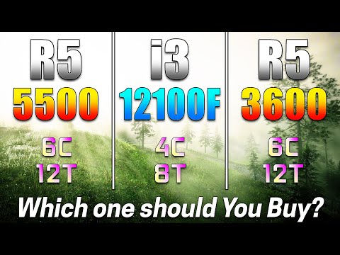 Ryzen 5 5500 vs Core i3 12100F vs Ryzen 5 3600 | PC Gameplay Tested