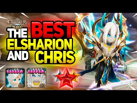 G2 Light Team with SUPERSTRONG ELSHARION and CHRIS - Summoners War