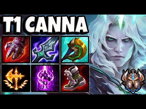 T1 Canna VIEGO vs NOCTURNE [ TOP ] Korea Challenger Patch 11.12 ✅