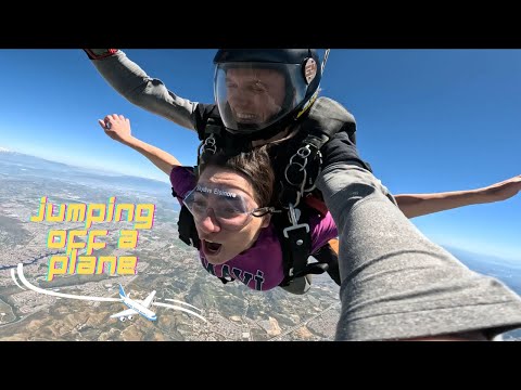 თვითმფრინავიდან გადმოვხტი | skydiving in California