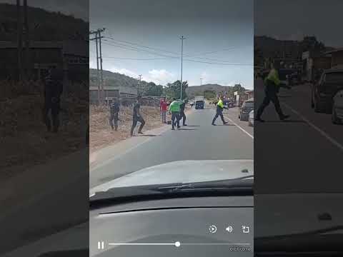 Tensión en la Carretera Troncal 9, sector El Tejar de Píritu, Anzoátegui