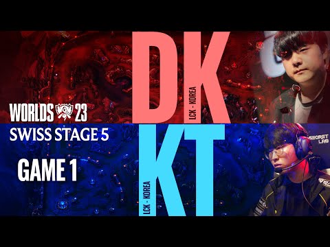 KT vs DK - Game 1 // Day 9 - LoL Worlds 2023 Swiss Stage // KT Rolster vs Dplus Kia G1 full game