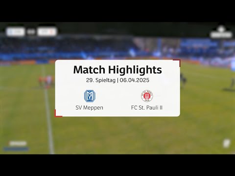 Meppen siegt dank starker Tore gegen St. Pauli II | Regionalliga Nord 29. Spieltag