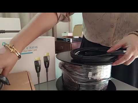 Fiber HDMI Cable with different length 10M, 15M , 50M, 100M and 150M || D-TECH