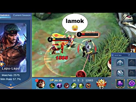 lapu lapu burst build & emblem 🔥 kinawawa balmod 😬 Plss subscribe my YT channel🙏🥺