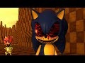 A Flower And A Hug From An EXE Sonamy Exe Sonic Ship EXETails Sonamy STH