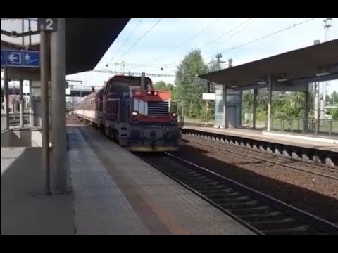 Veselá Kráva 714 226 mimořádně na Sp 1644 ve stanici Ostrava-Svinov