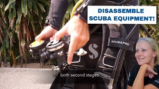 Scuba Diving - How to Disassemble Scuba Equipment • Scuba Diving Tips