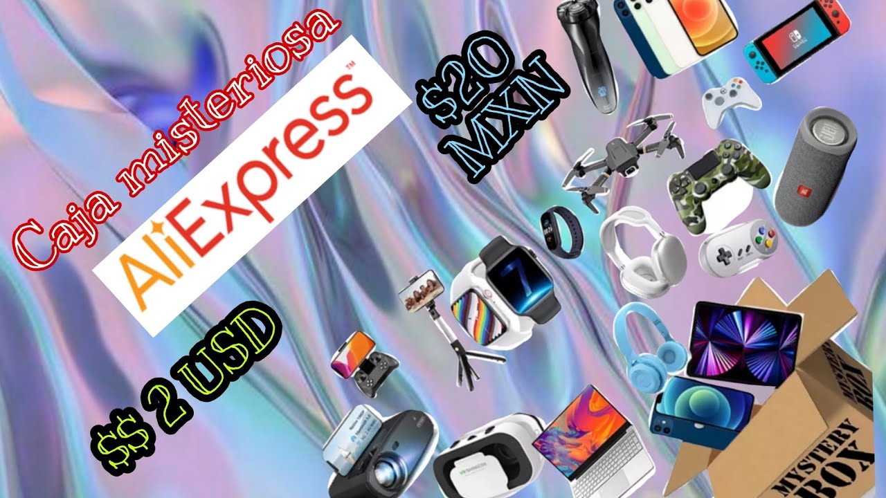 Caja Misteriosa de AliExpress Productos electrónicos a $20 pesos Mexicanos | MisteryBox
