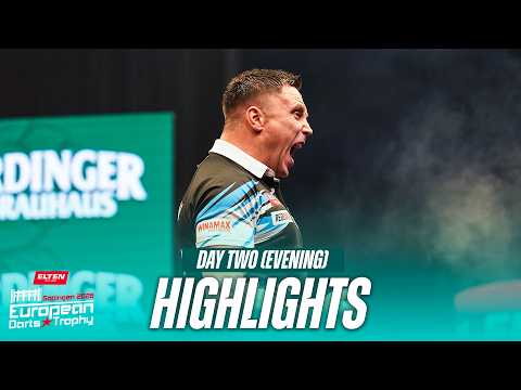 SHOCKS AND SCARES! 🫣 | 2026 Elten Safety Shoes European Darts Trophy | Day Two Evening Highlights