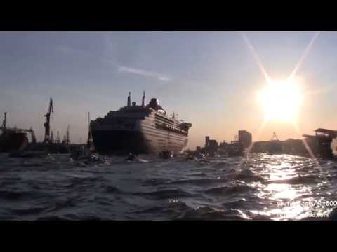 Queen Mary 2 in Hamburg (24.8.2013) [1080p]