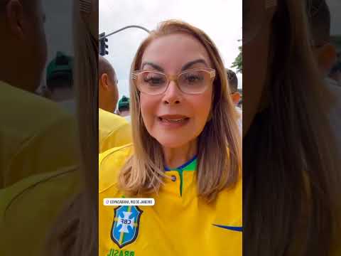 Copacabana, 16/03/2025. 💚💛 #Brasil #CristinaMel #Anistia