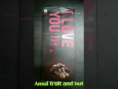 Amul fruit and nut dark chocolate - Tasting || @RichiKrish