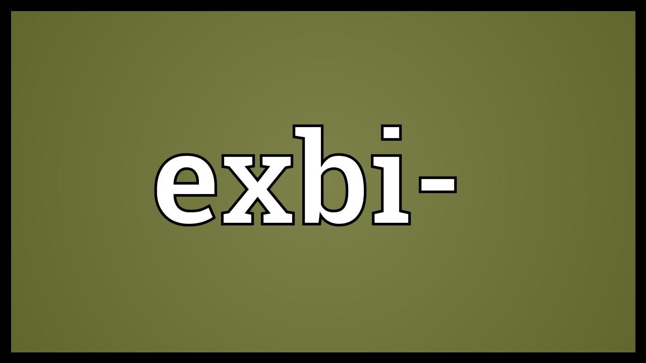 Exbi- Meaning
