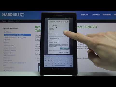 Cómo compartir Internet en LENOVO Tab E7 - activar Zona WiFi, compartir WiFi