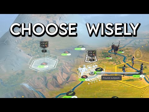 I talk about Humankind outpost and city placement