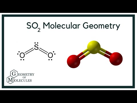 SO2 Molecular Geometry,Shape and Bond Angles (Sulfur Dioxide)