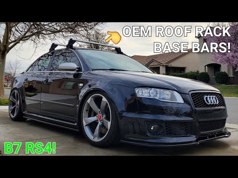 OEM ROOF RACK BASE BARS INSTALL on my 2007 Audi B7 RS4!