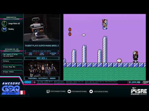 [AGDQ20 en Español] TAS Super Mario Bros 2 - Por dwangoAC, TASBot, TiKevin83