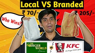 KFC VS The Burger World Mira Road | Comparing Chicken Tandoori Burger | Branded VS Local | Who Won?