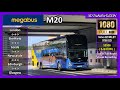 Megabus M20 London Victoria Coach Station Glasgow Buchanan Bus Station Via Newcatle FHD