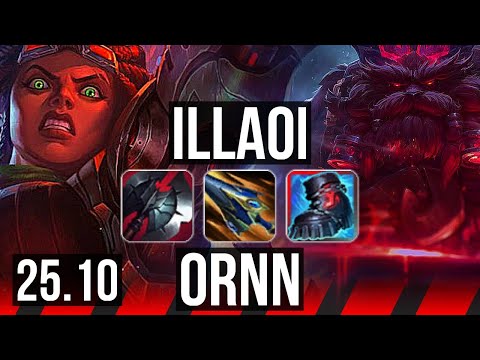 ILLAOI vs ORNN (TOP) | 1500+ games | EUW Master | 25.10
