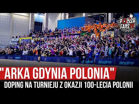 "ARKA GDYNIA POLONIA" - doping na turnieju z okazji 100-lecia Polonii (04.01.2020 r.)