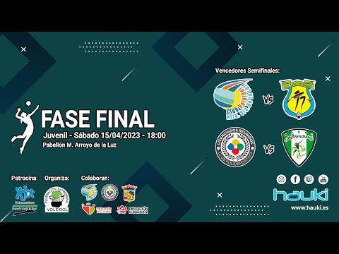 👩🏻🏐 FASE FINAL CPTO. EXTREMADURA - JUVENIL FEMENINO 2023   💚🤍🖤