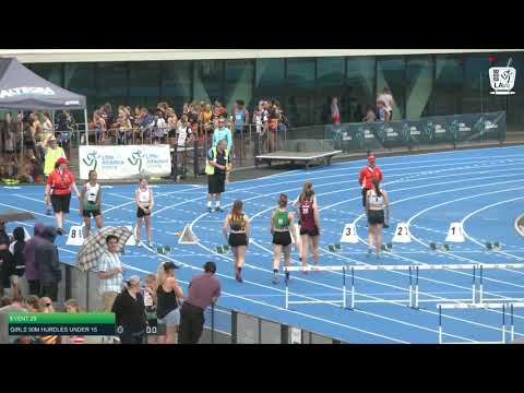 Girls Under 15 90m Hurdles H3 - 2020 State Combined Events Championships // LAVicTV
