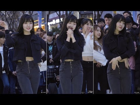 180303 S.I.S 가을 - 느낌이 와 (아프리카TV 춤추는곰돌 홍대버스킹) 직캠 fancam by zam