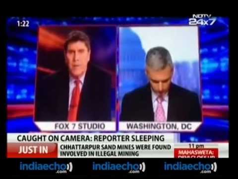 Repórter dorme ao vivo durante entrada em telejornal