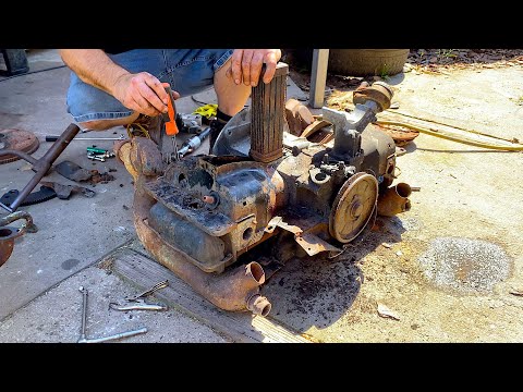 VW Type 1 Engine Build Sitting Outside Years! Air-cooled 1600 Engine Restoration! Can it be Saved?