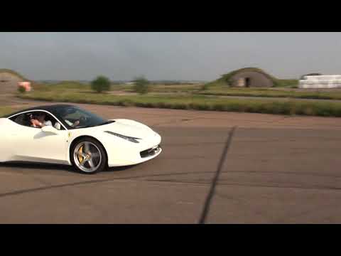 Thumbnail for Exterior 1969 Volvo Amazon vs Ferrari 458 Italia, great SOUND! UNCUT by Ferrari 458