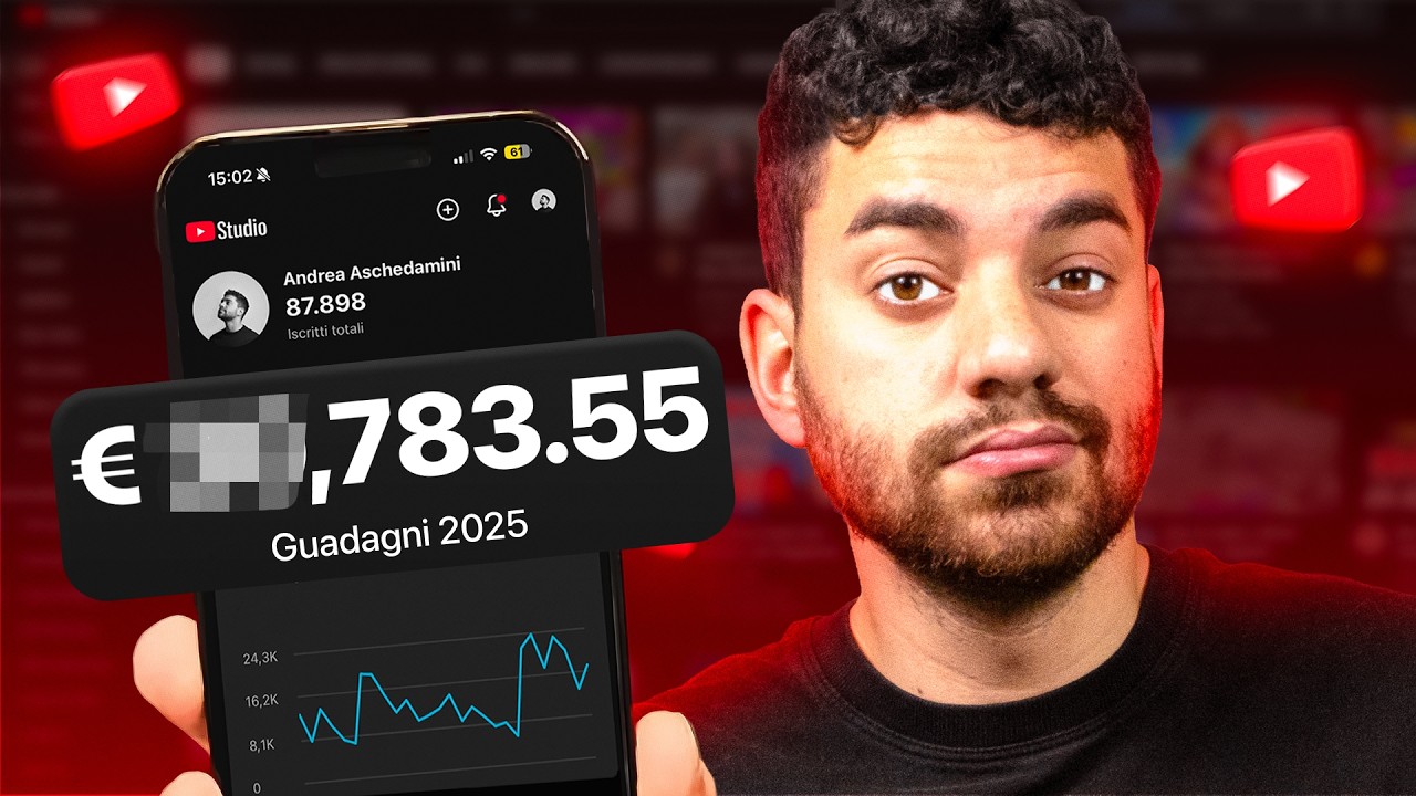 Quanto ho GUADAGNATO su YOUTUBE nel 2025