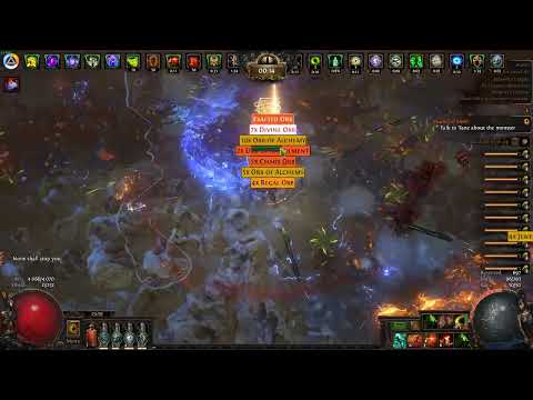 Path of Exile 3.19 - 7 divine drop(touched mob) *venom gyre op build*