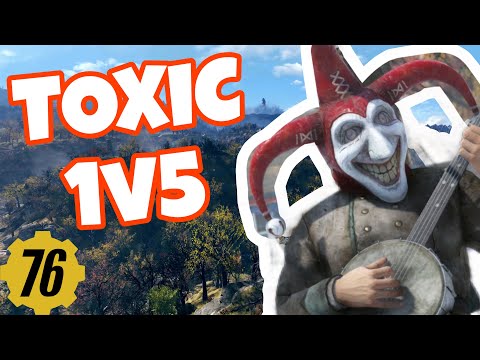 CRAZY 1v5 Against TOXIC Players (Fallout 76 PvP)