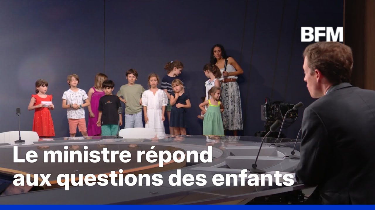 Le ministre de l'Éducation, Édouard Geffray, répond aux questions des enfants des salariés de BFMTV