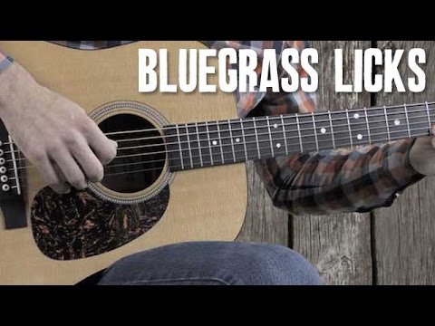 Country & Bluegrass Flatpicking Licks in the Key of D - Guitar Lesson Tutorial