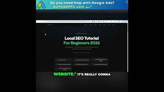 Beginner's Local SEO Tutorial 2026: Rank Higher! #shorts