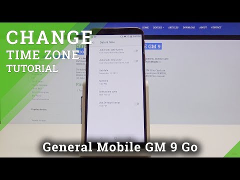 How to Change Date and Time in General Mobile GM 9 Pro - Select Time Zone