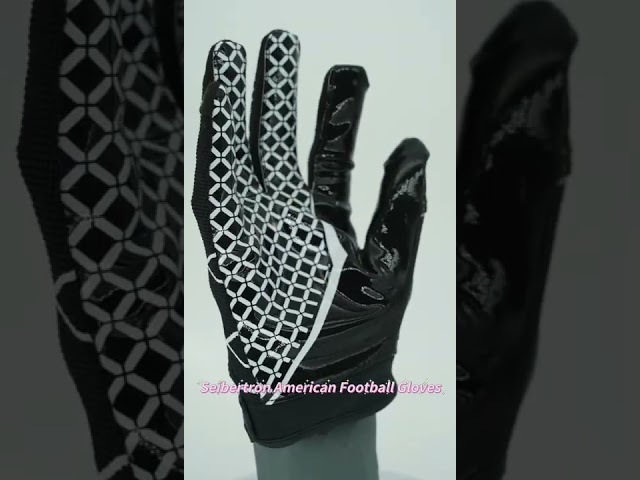 Vídeo relacionado con Seibertron Pro 3.0 Elite Ultra-Stick Sports Receiver Glove American Football Gloves Youth and Adult/Guantes de fútbol Americano para Juventud y Adulto Black M