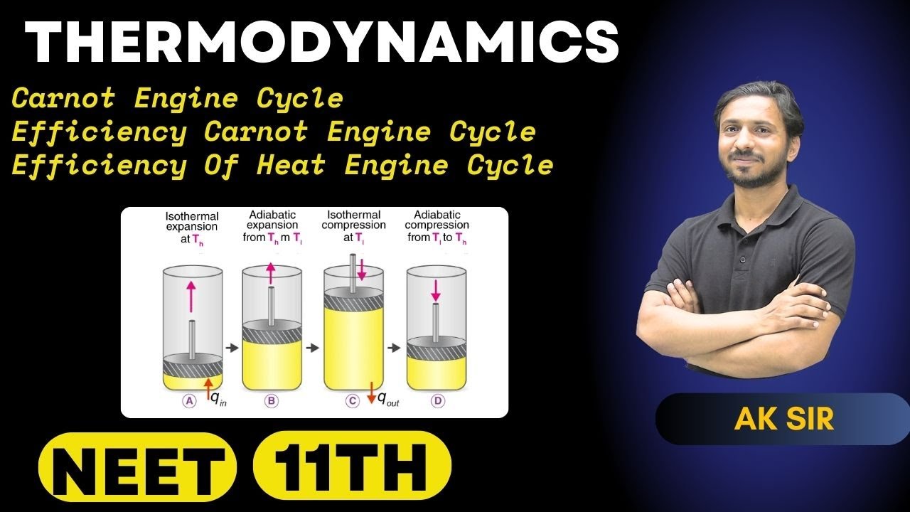 Thermodynamics Physics Class 11 | Carnot Engine Class 11 | Efficiency Of Carnot Engine | Class 11