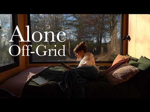 Alone In An Off-Grid Cabin - Complete Social Media Detox | Winter In The British Countryside